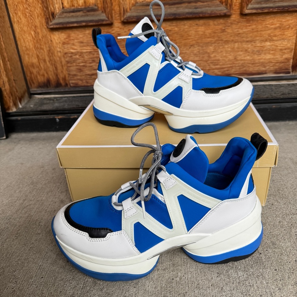 Michael Kors Olympia Trainer Scuba Grecian Blue